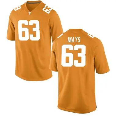 Orange Cooper Mays Men's Tennessee Volunteers College Jersey - Game